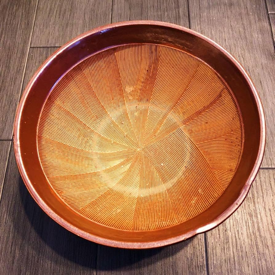昭和レトロ　鉢　テレビ鑑定に見た様な作りの鉢 Amazon.co.jp: すり鉢 7号 大鉢 陶器 石見焼 赤茶色 日本製